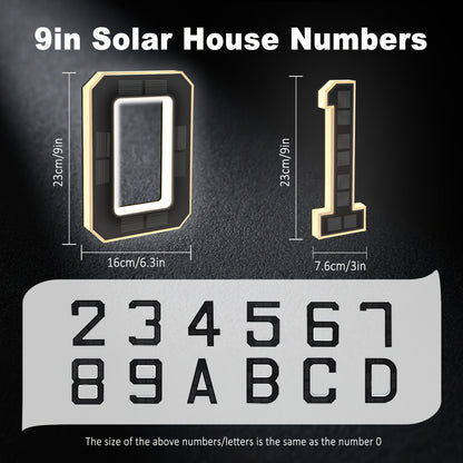 Avondlicht – Slimme Solar Huisnummerverlichting