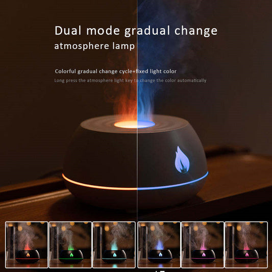 EmberGlow Aroma Diffuser – De Rust van Vlamlicht, de Frisheid van Nevel