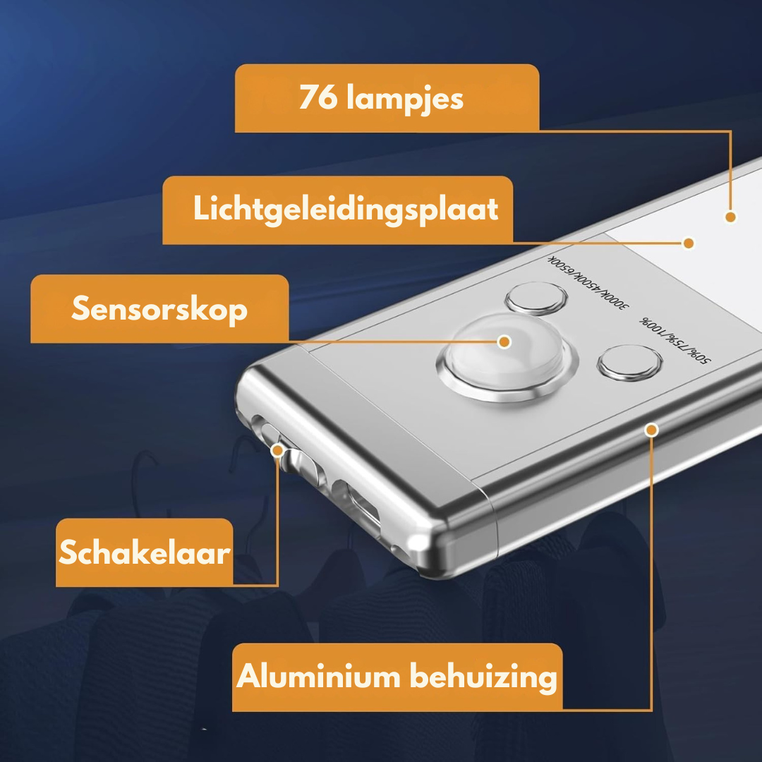 Noxia Slim draadloos LED-licht met bewegingssensor