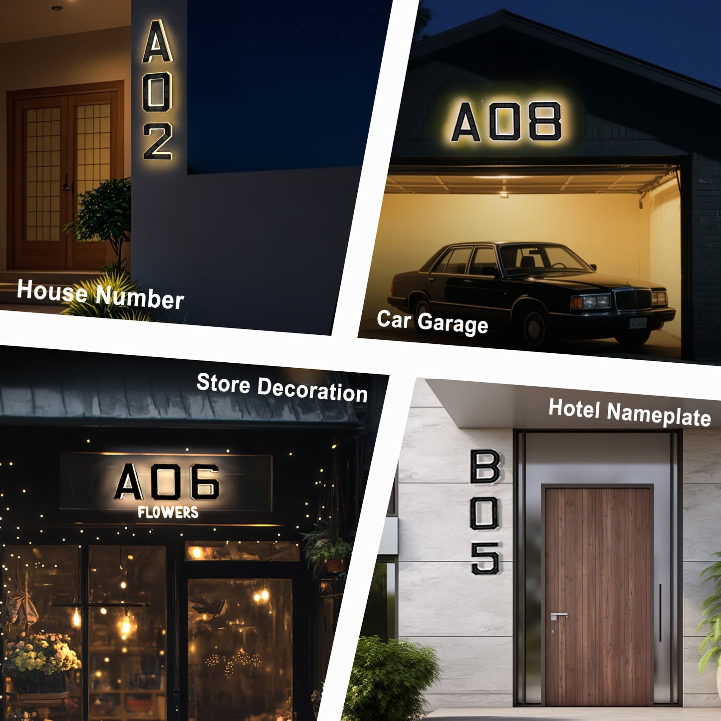 Avondlicht – Slimme Solar Huisnummerverlichting