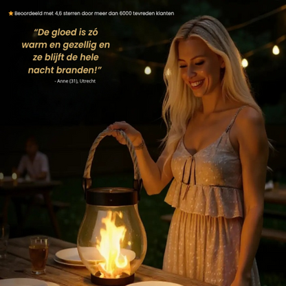 LumiFlame Solar Lantaarn – Een Zachte Gloed voor Rustvolle Avonden