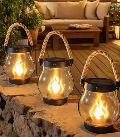 LumiFlame Solar Lantaarn – Een Zachte Gloed voor Rustvolle Avonden