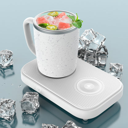 ThermoSmart Cup Pad – Slim Verwarmen, Koelen & Draadloos Opladen