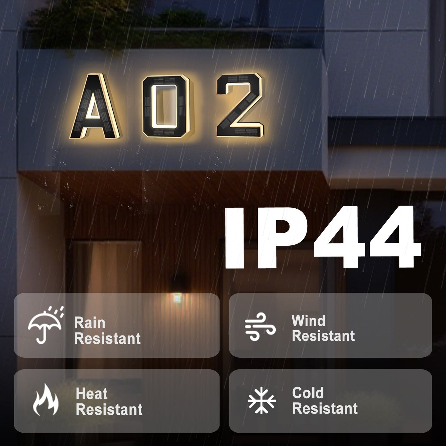 Avondlicht – Slimme Solar Huisnummerverlichting