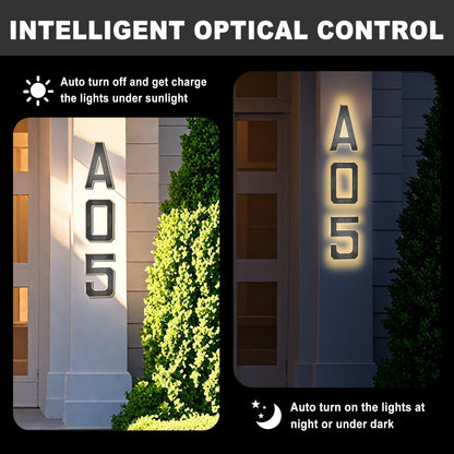 Avondlicht – Slimme Solar Huisnummerverlichting