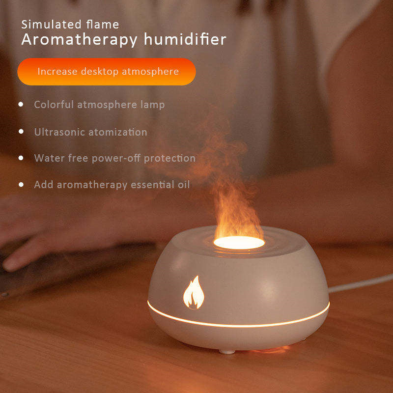 EmberGlow Aroma Diffuser – De Rust van Vlamlicht, de Frisheid van Nevel